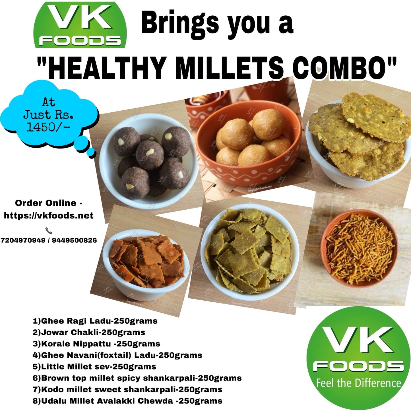 HEALTHY Millets Snacks & Sweets Combo